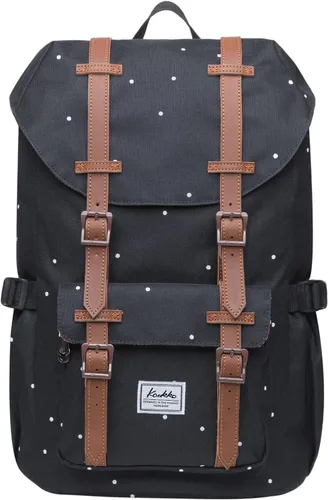 Vista 24 de Kaukko mochila para laptop de 15.6 pulgadas, mochila de viaje, 0-negro(2pc)), EP5-NEW 0-Negro (2 piezas)