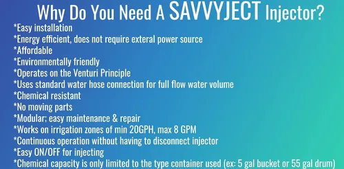Vista 5 de Savvyject Mazzei Inyector Fertilizante Químico We SAVVY Irrigation