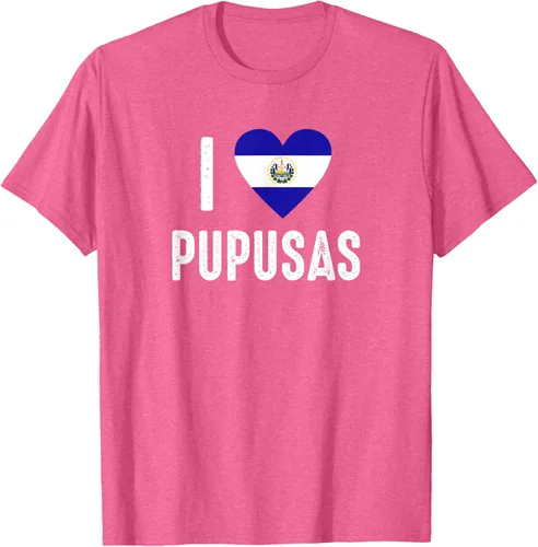 Vista 28 de Camiseta I Love Pupusa from El Salvador