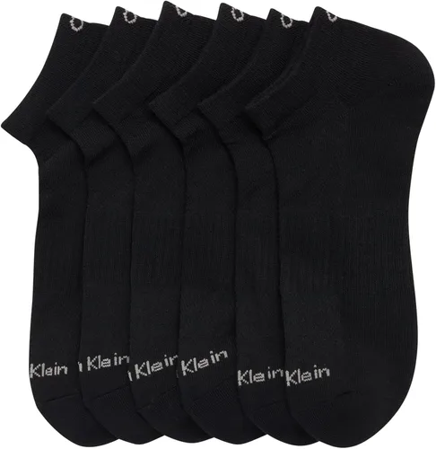 Vista 72 de Calvin Klein Calcetines para hombre, mezcla de algodón, acolchados, sin talla, forro de calcetines atléticos (6 unidades)