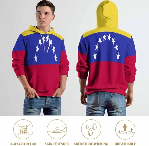 Vista 7 de Sudadera con capucha de manga larga con estampado de terror 3D para mujer primavera y otoño para hombre