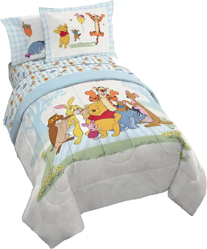 Vista 34 de Jay Franco Marvel Spiderman Webtastic - Juego de ropa de cama de 5 piezas tamaño individual, incluye edredón reversible y juego de sábanas, ropa