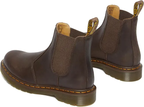 Vista 4 de Dr. Martens Botas Chelsea unisex, color marrón oscuro, Crazy Horse, 12 US para hombre