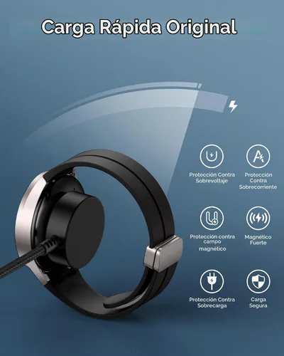 Vista 3 de Cable de carga rápida para teléfono y reloj Samsung Galaxy Watch Ultra