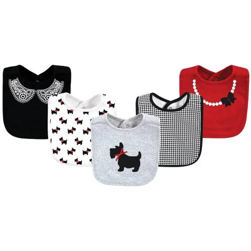 Vista 50 de Hudson Baby Baberos unisex de algodón para bebé, nube rosa, talla única (paquete de 2)