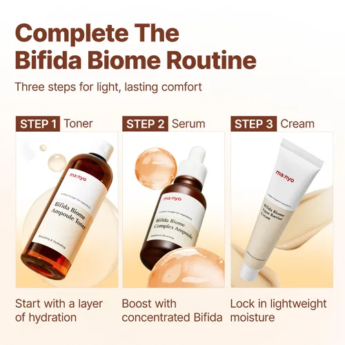 Vista 8 de MANYO Bifida Biome Aqua Barrier Cream, hidratante facial, 2.7 onzas líquidas Crema hidratante de barrera para todo tipo de piel, cuidado