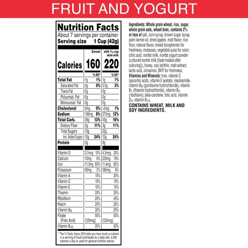 Vista 2 de Kellogg's Special K Cereal de desayuno de frutas y yogur, 4.24 libras, 6