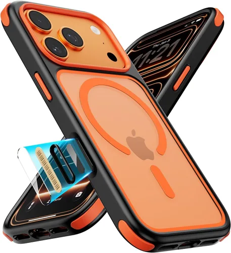 Vista 40 de Mobnano Funda para iPhone 13 Pro, compatible con MagSafe, funda transparente con anillo magnético, diseño multicolor protector a prueba de golpes