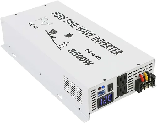 Vista 8 de WZRELB Inversor de corriente solar pura de onda sinusoidal 500w 24v DC a 120v AC 60hz