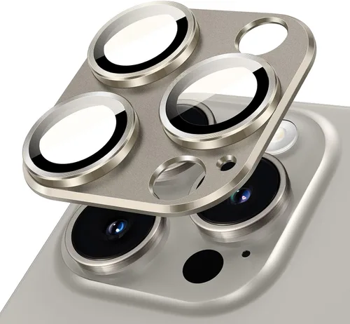 Vista 17 de JETech Protector de lente de cámara para iPhone 17 de 6.3 pulgadas, cobertura completa, cubierta de anillo de vidrio templado 9H, placa de metal