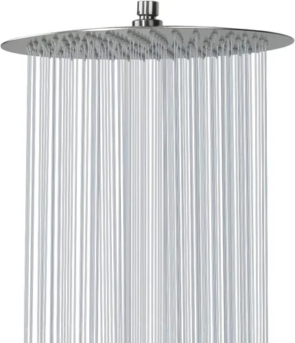 Vista 15 de NearMoon Cabezal de ducha de lluvia, diseño ultrafino - aumento de presión, experiencia impresionante, cabezal de lluvia de acero inoxidable de alto