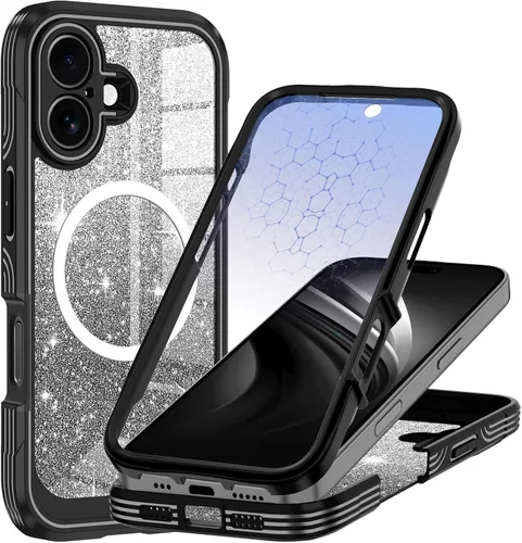 Vista 32 de Hekodonk Funda para iPhone 15 Pro Max, compatible con Magsafe [protector de pantalla de vidrio templado integrado y protección de lente de cámara]