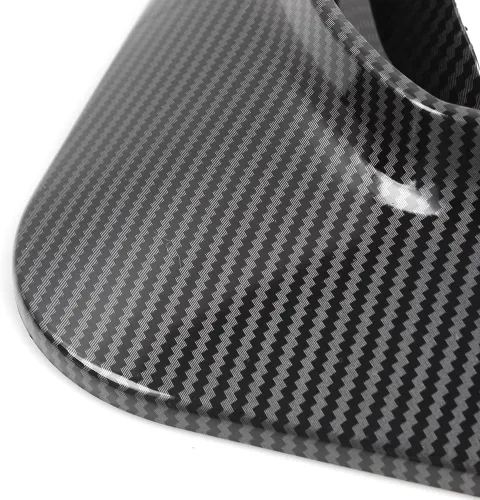 Vista 7 de Tesla Model 3 - Juego de 4 guardabarros sin perforación, protectores contra salpicaduras color negro, para Tesla Model 3 2017-2023 (fibra de carbono)