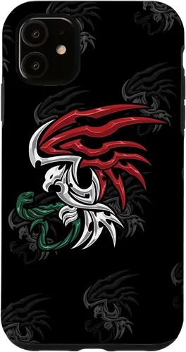 Vista 8 de Bandera de México - Funda estilo tribal del escudo de armas mexicano para iPhone 17