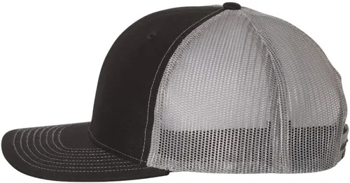 Vista 2 de Shelby Cobra Snake Logo Panel Lateral Grabado Láser Cuero Parche Richardson 112 Snapback Trucker Hat Cap