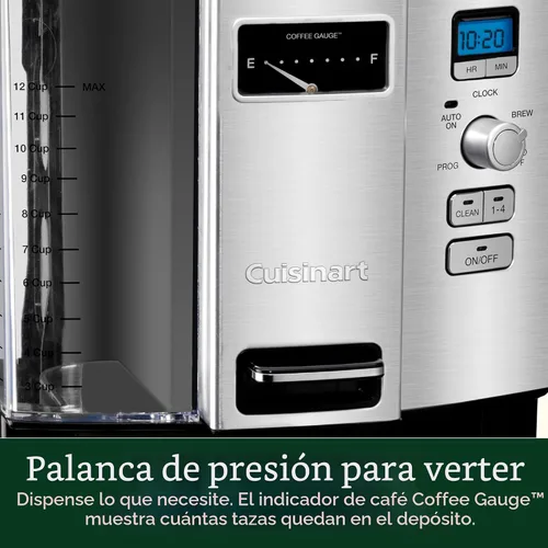Vista 3 de Cafetera programable doce tazas Cuisinart DCC-3000 Coffee-on-Demand, Estándar, Negro