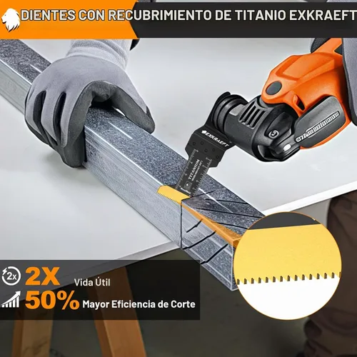 Vista 4 de Cuchilla oscilante para herramientas de borde curvo, 50 piezas para madera