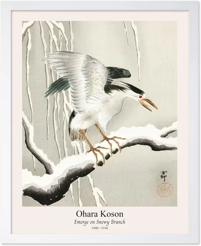 Vista 24 de Poster Master Vintage Ohara Koson Poster - Retro Blooming Lotus Flowers Print - Japanese Art - Flower Illustration - Aesthetic Design - Floral