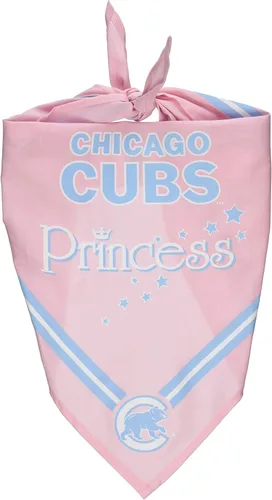 Vista 4 de Sporty K9 MLB Chicago Cubs - Bandana rosa para perro, talla S