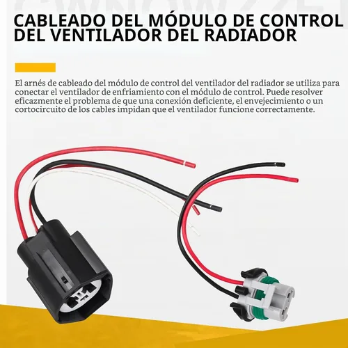 Vista 6 de Módulo de relé de control de ventilador de refrigeración Conector Arnés de cables 902-209 para Ford Crown Victoria Focus Lincoln Town Car Mercury