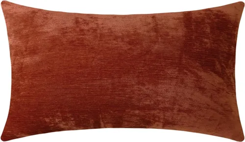 Vista 50 de Jeneoo - Fundas de almohada decorativas rojas brillantes de chenilla suave, fundas de cojín cómodas y sólidas para sofá de sala de estar
