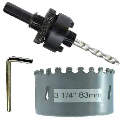 Vista 18 de Kit de extensión y eje de sierra perforadora de 7/16 pulgadas: 2 ejes hexagonales de 1/2 pulgadas y extensión de 12 pulgadas para sierras
