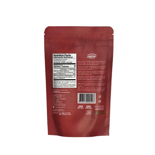 Vista 2 de MARAS GOURMET Rosa peruano Sal de Maras Sal rosa de grano fino cosechada a mano - Sabor único Bolsa de sal fina 8.8 oz (250g)
