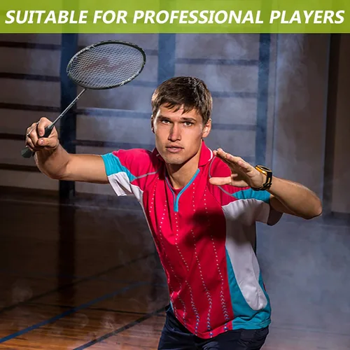 Vista 5 de Nalax Juego de bádminton para 2 jugadores, raqueta de bádminton de fibra de carbono con 3 volantes y 1 bolsa de transporte, juegos de bádminton