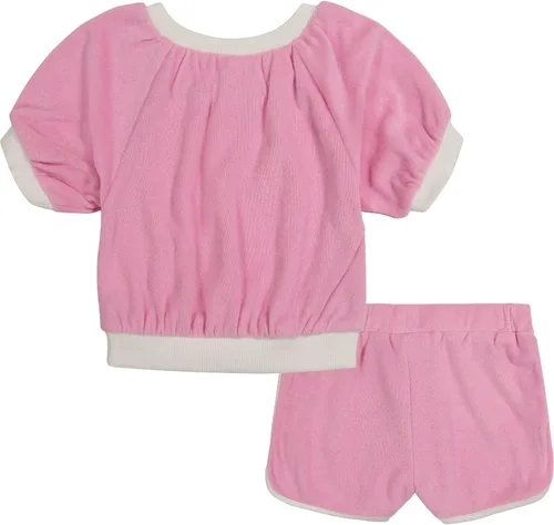 Vista 2 de Juicy Couture Conjunto de pantalones cortos de 2 piezas para niñas