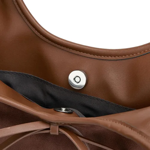 Vista 6 de Bolso de mano vintage con lazo francés de gran capacidad, bolso de hombro, bolso elegante para las axilas para mujeres y niñas