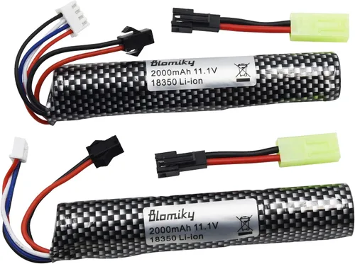 Vista 4 de Blomiky Batería recargable 3S de iones de litio de 11.1 V, 2000 mAh, adecuada para Air Soft Splatter Blaster / 183503 * 2