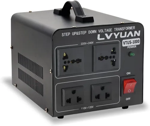 Vista 11 de LVYUAN Convertidor de transformador de voltaje de 500 vatios de aumento y bajada de 110-120 voltios a 220-240 voltios y de 220-240 voltios a 110-120