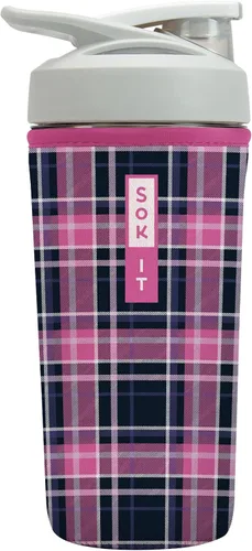Vista 79 de Sok It BotlSok Botella Mezcladora de Proteínas con Funda Aislante de Neopreno (Floral Abstracto, Se Ajusta a Mezcladoras de 24oz)