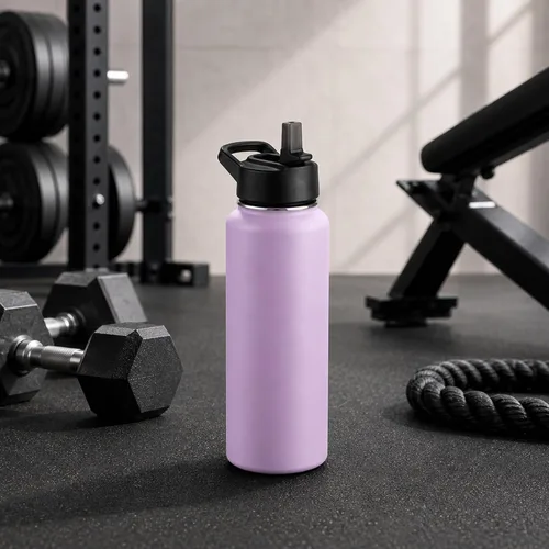 Vista 72 de SIPX™ Botella de Agua Aislada de 18 oz con 3 Tapas – Acero Inoxidable a Prueba de Fugas, Triple Aislamiento – Frío 24 Horas/Caliente 12 Horas – Negro