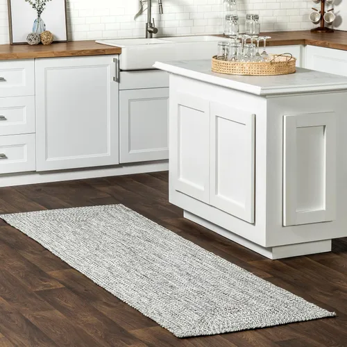 Vista 20 de nuLOOM Wynn Alfombra de Área Trenzada para Interiores/Exteriores, 3x5, Bronceado Wynn Tan