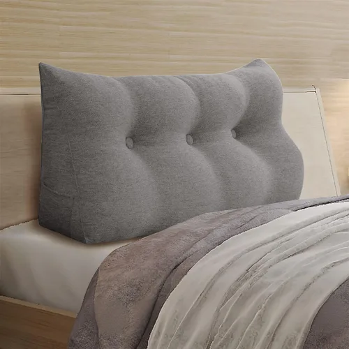 Vista 23 de Almohada pequeña de cuña para cabecero, almohada de lectura para sentarse en la cama, respaldo de adulto, almohada triangular de refuerzo para sofá