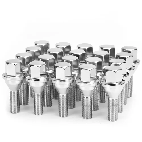 Vista 8 de Dynofit - Tornillos de rueda OEM de 12 x 1.25, 20 piezas ET de 0.748 in hexagonal de 1.102 in compatibles con Jeep Compass 2018-2024 Cherokee Negro
