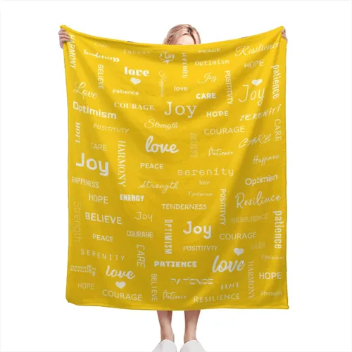 Vista 24 de Manta curativa, manta de regalo para mujeres y hombres, cálido regalo inspirador, manta de forro polar suave con energía positiva, comodidad, amor