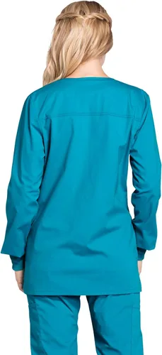 Vista 2 de Cherokee Workwear Profesionales Snap Front Warm-up Scrub Jacket