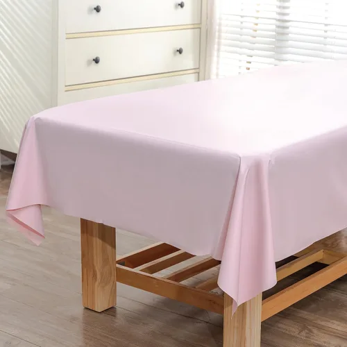 Vista 12 de WenBags - Sábanas de mesa de masaje de PVC reutilizables y gruesas, impermeables y a prueba de aceite, fundas de cama de masaje para masajes de Negro