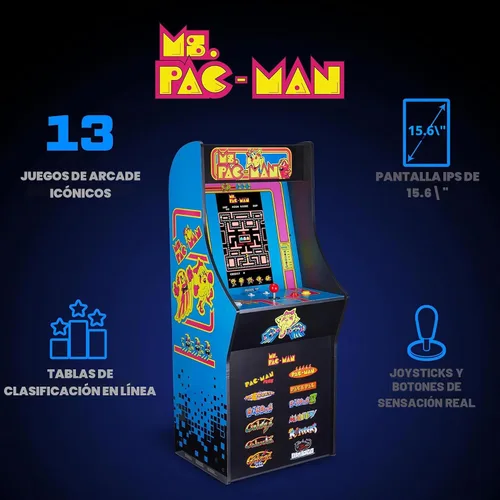 Vista 4 de Arcade1Up Ms. Pac-Man Classic SE Máquina de Arcade