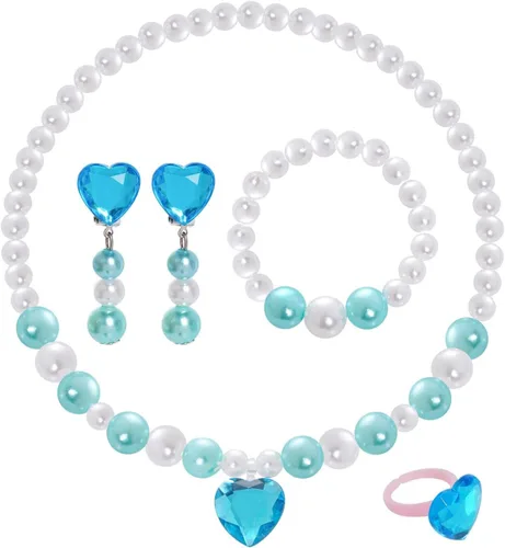 Vista 5 de Disfraz de princesa, collar, accesorios de disfraces, fiesta de Halloween, cosplay, regalos de Navidad, Plástico, Mancha, Sin gemas.