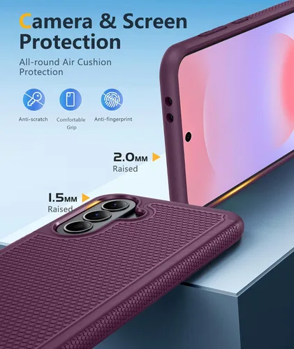 Vista 204 de FNTCASE Funda para iPhone 17 Pro: Fundas delgadas translúcidas de color azul claro compatibles con MagSafe, protección completa de la cámara