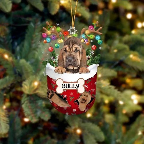 Vista 179 de IZI POD Affenpinscher Adorno de Navidad personalizado para perro, adorno de bolsillo de nieve para perro para árbol de Navidad, adorno acrílico