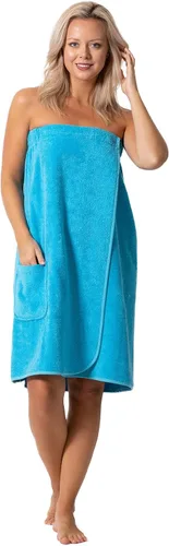 Vista 12 de Robe Direct Women’s Terry Cloth Spa and Bath Towel Wrap with Adjustable Closure & Elastic Top