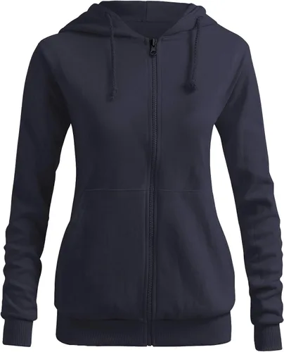 Vista 2 de CLOVERY Sudadera con capucha casual con cremallera para mujer Kwohol028_negro