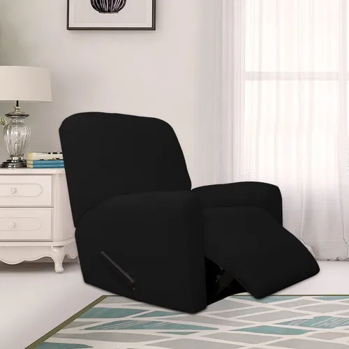 Vista 2 de Easy-Going Funda de sofá reclinable de jacquard elástico, suave de 4 piezas, con lazo elástico, protector de muebles lavable para niños, mascotas