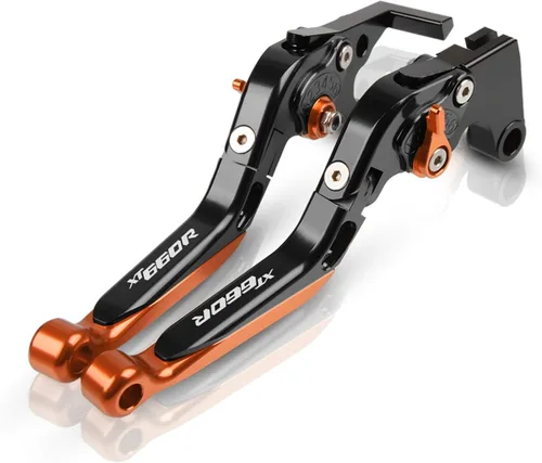 Vista 18 de Palanca de embrague de freno ajustable extensible para motocicleta Yamaha XT660R XT660 R 2014 2015 2016 2004-2017