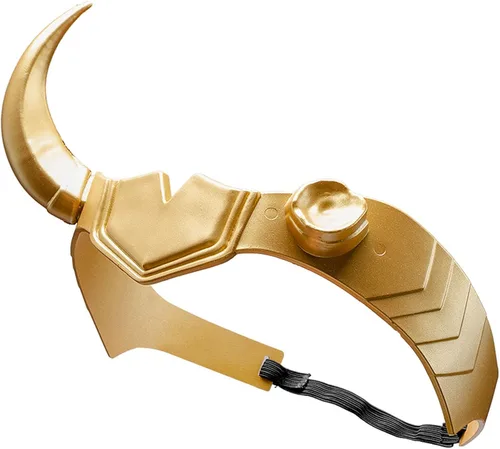 Vista 2 de Kuberas Casco de máscara de cuerno de dama para cosplay, serie de películas 2021, casco de disfraz de Halloween, accesorios de fiesta
