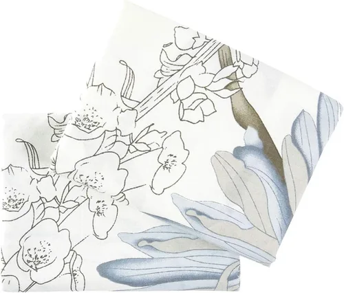 Vista 6 de Wake In Cloud - Fundas de almohada florales, 100% tela de algodón, estilo vintage floral shabby chic de granja botánica, juego de 2 fundas